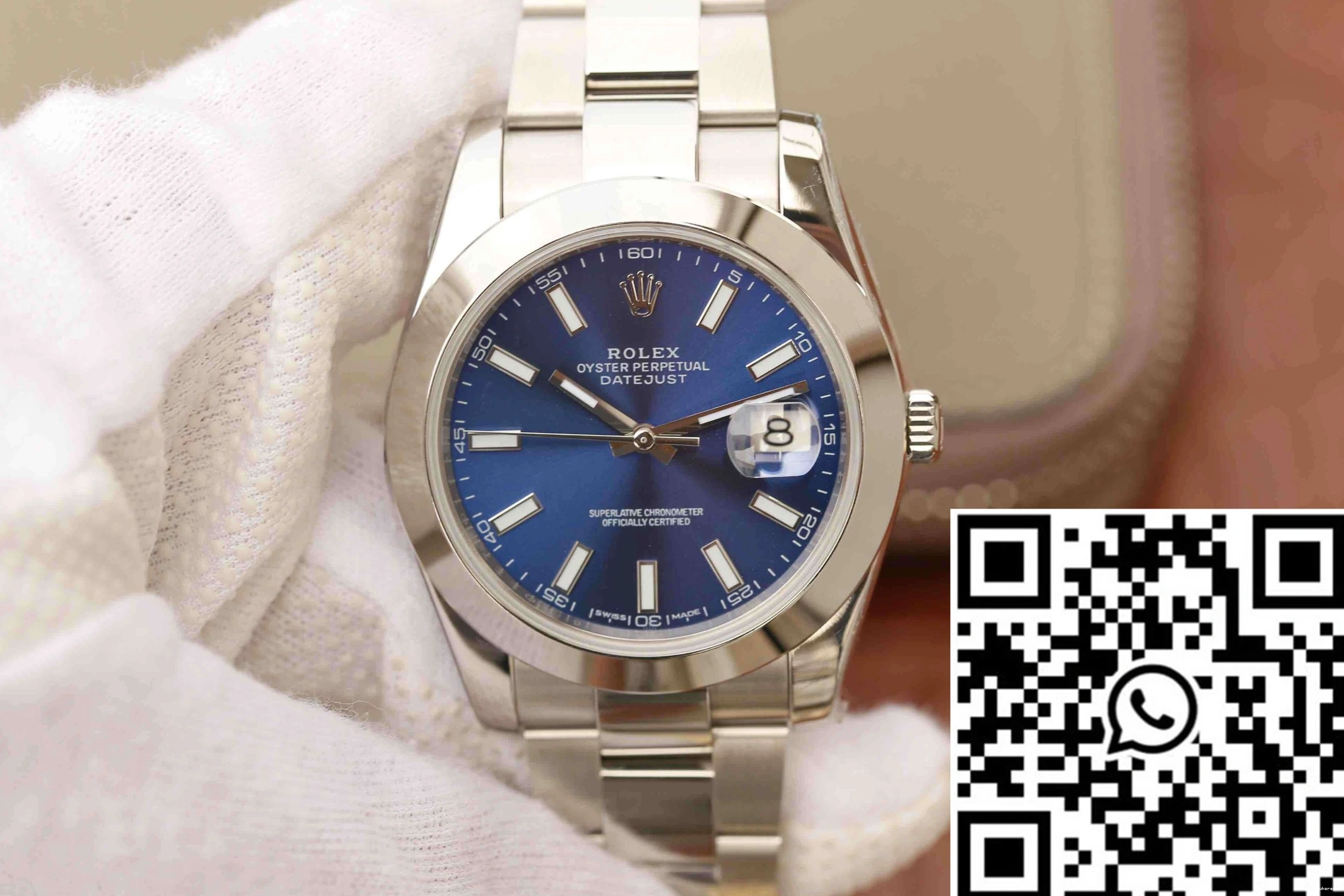 Rolex Dial EW Blue Factory Datejust M126300-0001 0521